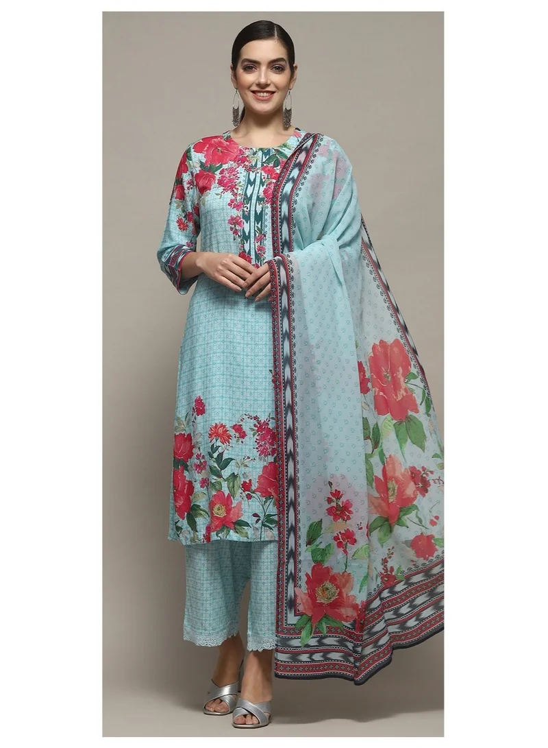 بيبا مجموعة بدلة الرايون الفيروزي المستقيمة