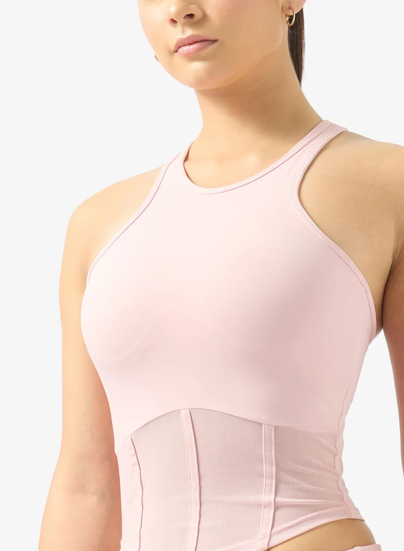 FRWD  Racer Back Tank Top with Corset Bodice for Women | Best Price UAE