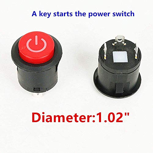 HUA 2Pcs 6V 12V Button Start Power Supply Switch Accessory for Kids Electric Cars Cars Children Electric Ride on Toys Replacement Parts - Image 5