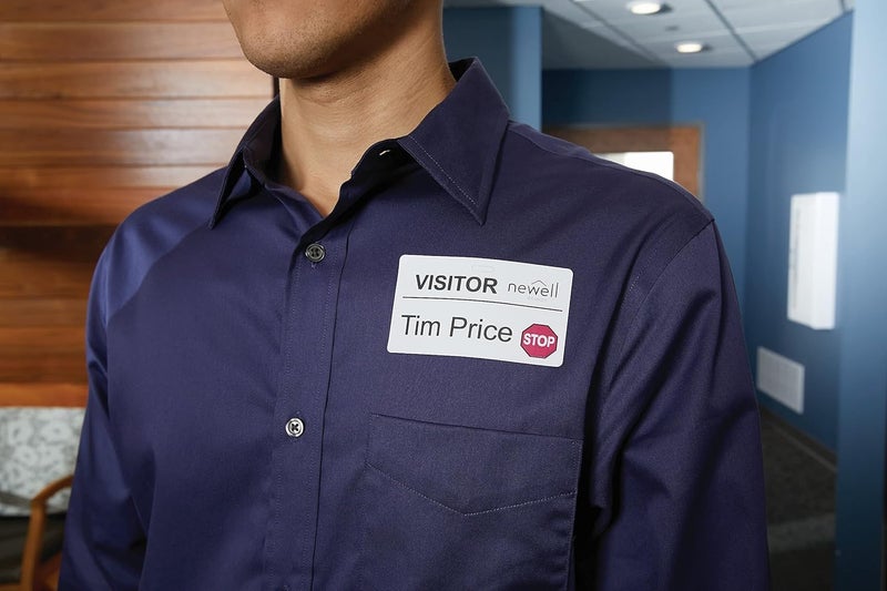 DYMO Authentic LW Name Badge Labels with 12-Hour Expiration Notification Disks, White, 2-1/4" x 4", 250 Labels - Image 2