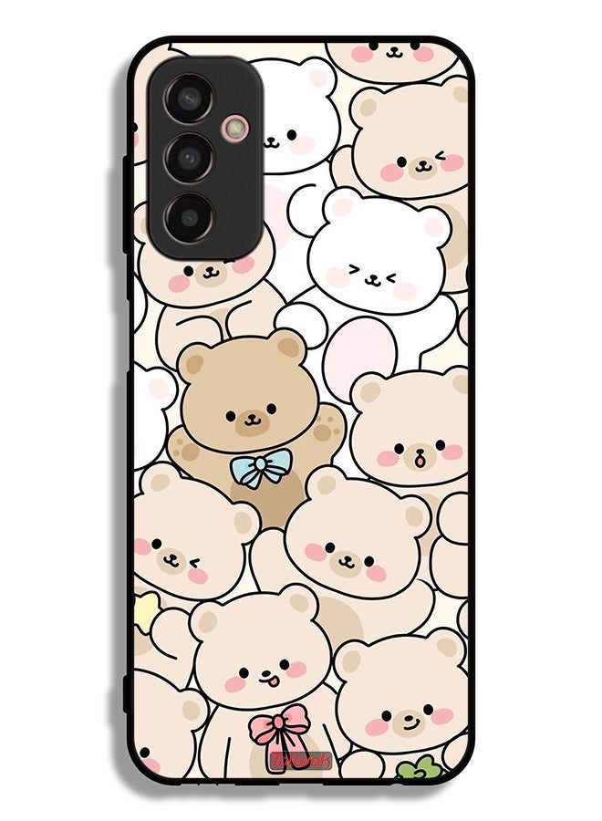 Tolwak Samsung Galaxy F13 Protective Case Cover Bears Pattern - Image 2