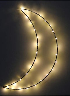 Hilalful HILALFUL Decorative LED Light | Crescent Shaped | For Living Room, Bedroom, Indoor, Outdoor | Waterproof Patio Light | For Home Decoration in Ramadan, Eid, Wedding | Battery Operated | Islamic Gift  - Image 3