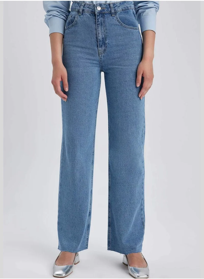 ديفاكتو Woman Wide Leg Denim Trousers