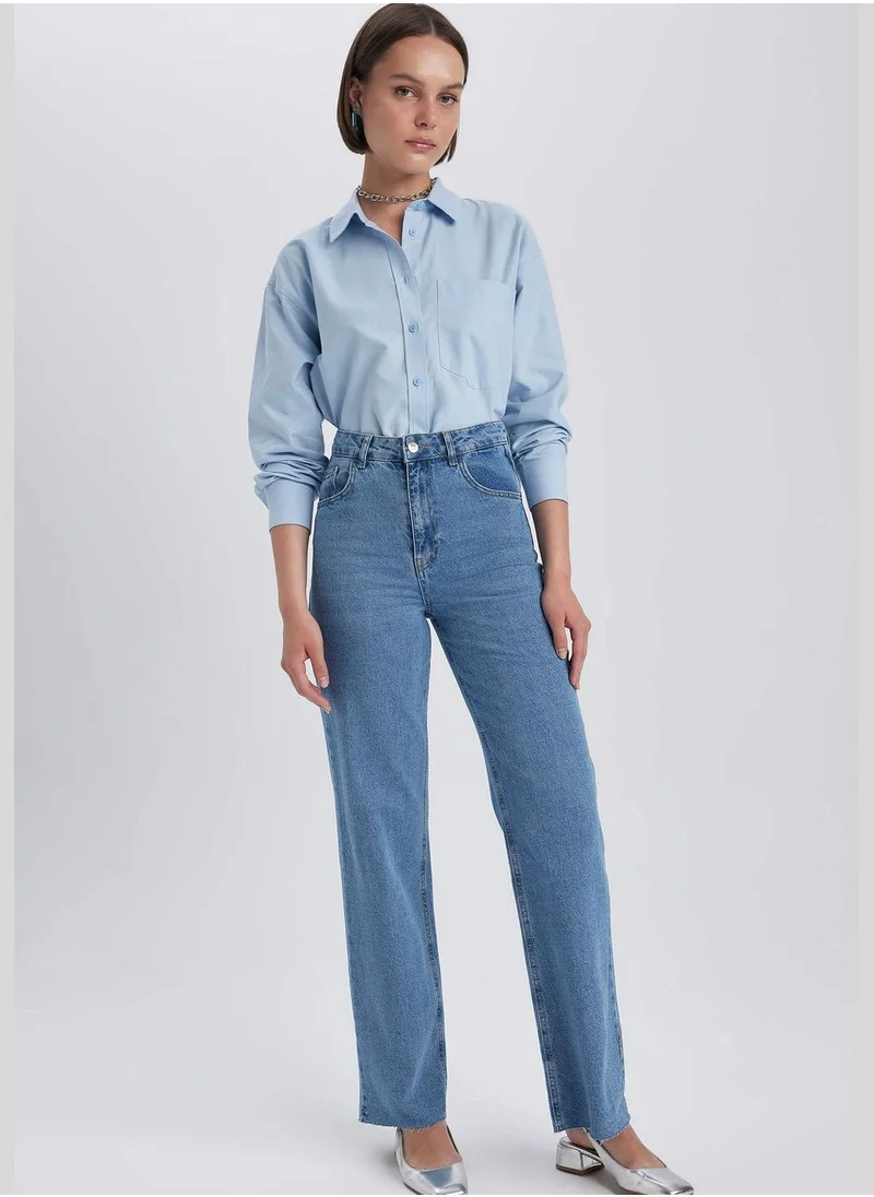 ديفاكتو Woman Wide Leg Denim Trousers