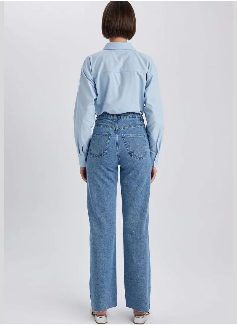 ديفاكتو Woman Wide Leg Denim Trousers