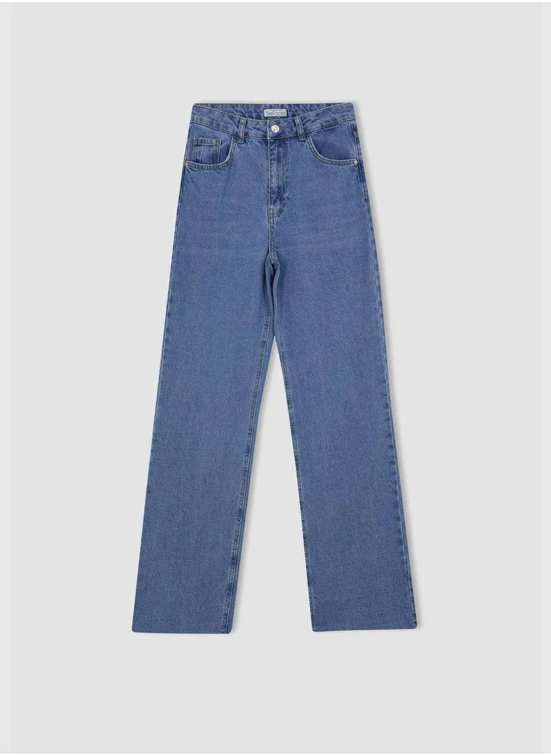 ديفاكتو Woman Wide Leg Denim Trousers