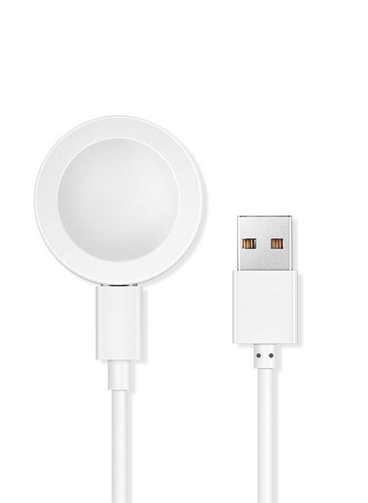 Portable Smart Watch Charger Dock For Huawei Watch GT5 GT4 GT3 GT2 GT5 Pro GT4 Pro GT3 Pro GT2 Pro, USB Magnetic Dock Fast Charger White - Image 1