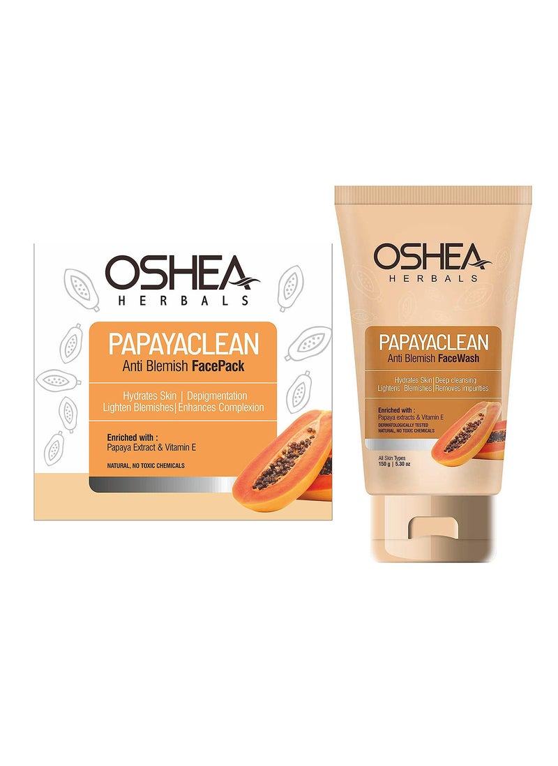 Oshea Herbals Papaya Clean Anti Blemishes Set