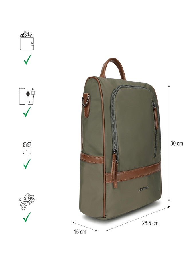 Fastrack CityBlock Backpack | Nylon Backpack for Women | Spacious Main Compartment, Internal Organiser Pockets, External Zip Pocket, Bottle Holders & Three Carry Options - Image 4