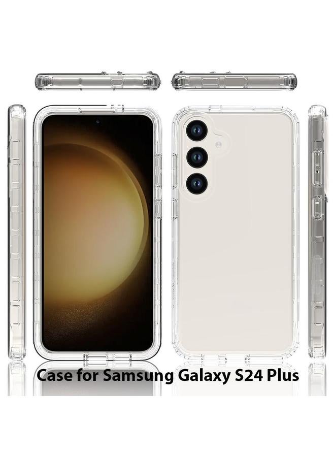 اس-توب جراب لهاتف Samsung Galaxy S24+ 5G مقاوم للصدمات شفاف متدرج اللون مصنوع من مادة البولي يوريثين الحراري + جراب هاتف من مادة البولي يوريثين الحراري - Image 2