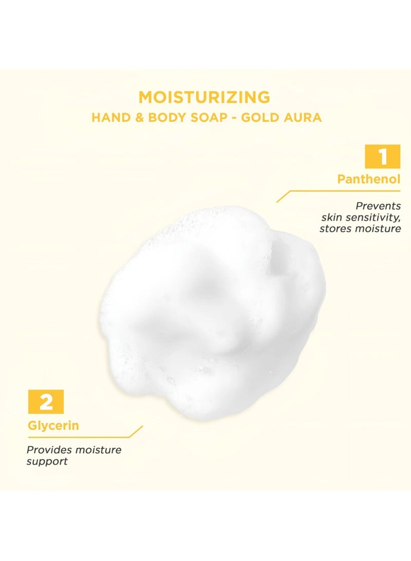 The Bath Factory Moisturising Hand and Body Soap, Gold Aura, 80 g – Nourishing Cleanser for Soft Skin - Image 4