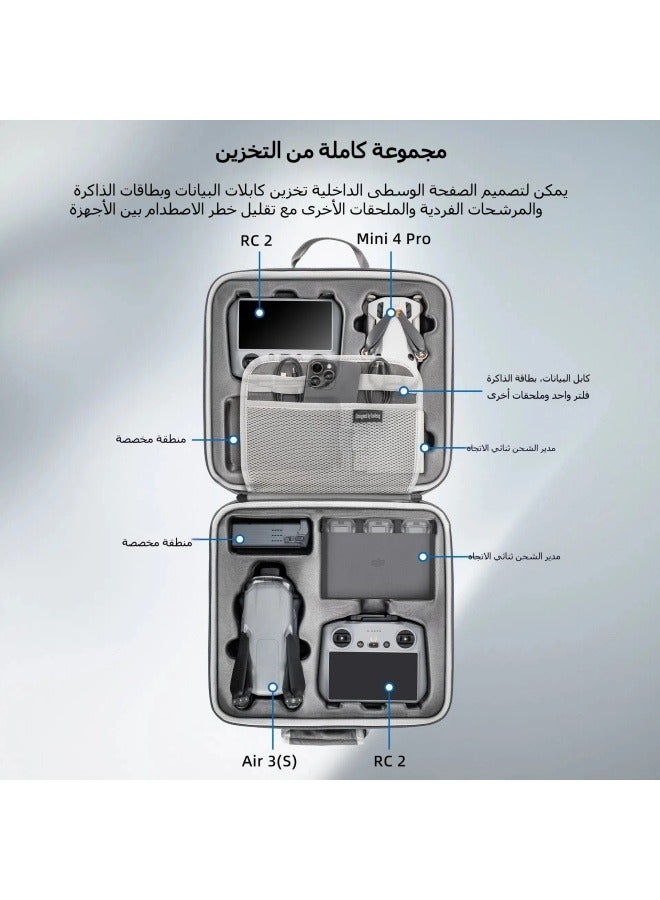 DJI Mini4pro/Air3 dual drone position compression-resistant portable portable storage bag drone accessories - Image 3