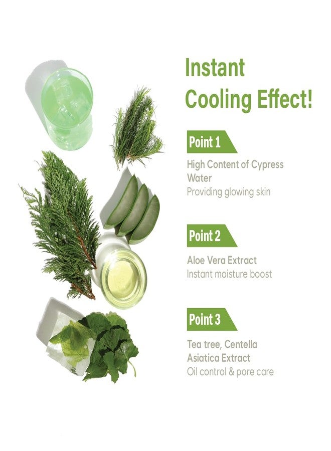 FLANER Cypress Aloe Calming Toner Pads [70 Sheets] – Instantly Cooling & Soothing Toner with Centella Asiatica, Reduce Redness & Pore Care, Vegan, Dermatologist-Tested for Sensitive & Acne-Prone Skin - Image 3