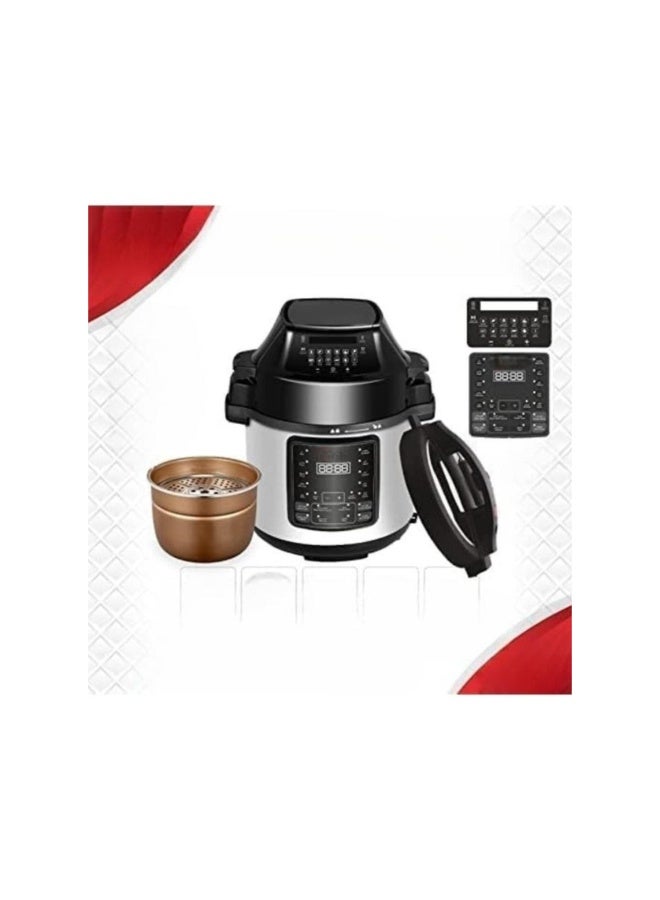 Tradeo 2-in-1 Air Fryer & Pressure Cooker - 6L Digital Multicooker with 1500W Power & Accessories - Image 3
