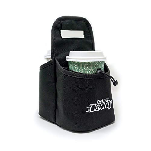 Caddy Mesa Drink Caddy Portable Drink Carrier and Reusable Coffee Cup Holder - 2 Cup Collapsible Tote Bag with Organizer Pockets Safely Secures Hot and Cold Beverages - Perfect for Food Delivery and Take Out - Image 1