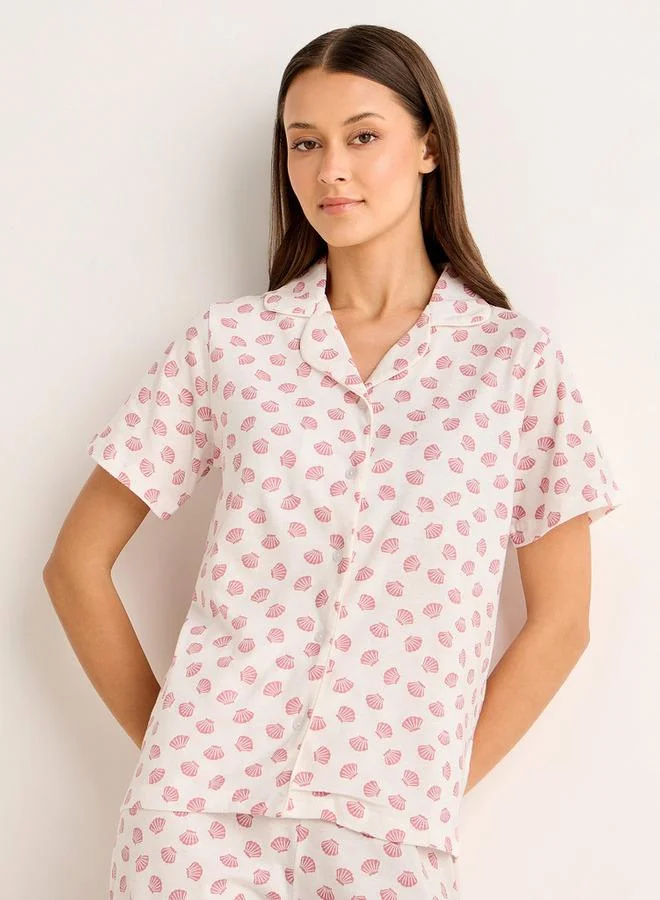 سبلاش فيڤ Pyjama Set Button Down Shirt and Pants