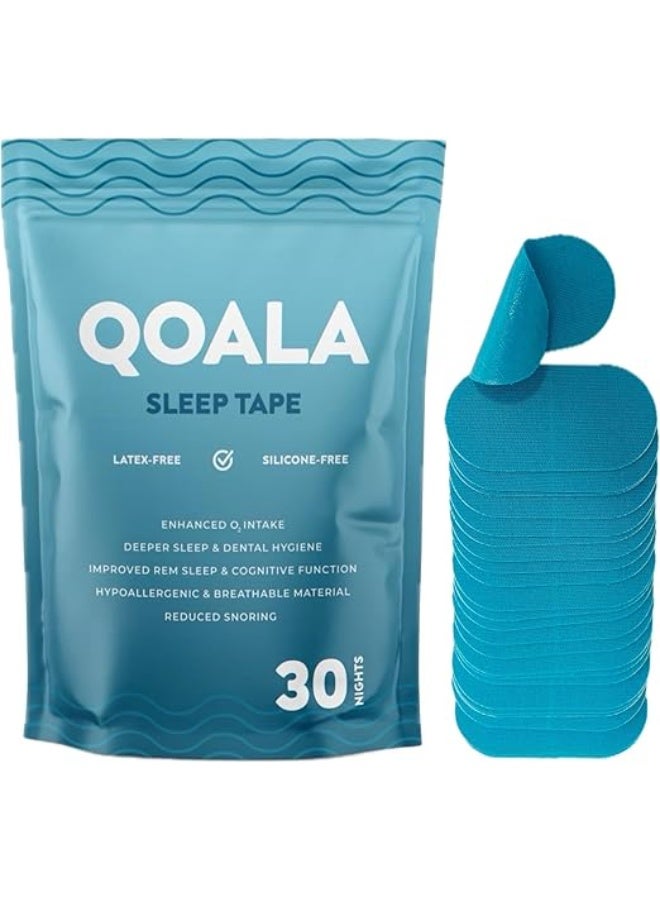 شريط الفم للنوم | 30 شريطًا لطيفًا ضد الحساسية | يحسن التنفس الأنفي وجودة النوم | مريح وسهل الاستخدام - Image 1