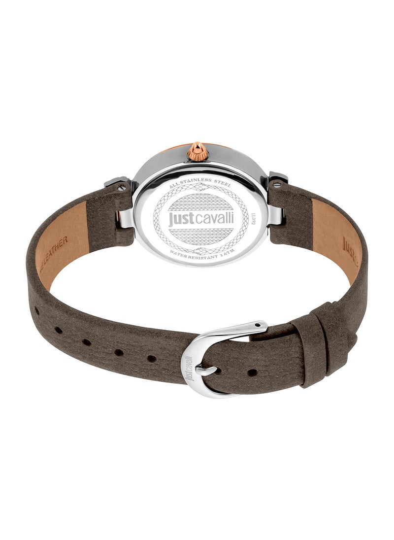 Just Cavalli - Women's Analog Round Shape Leather Wrist Watch JC1L092L0045 - 32 Mm - Image 1