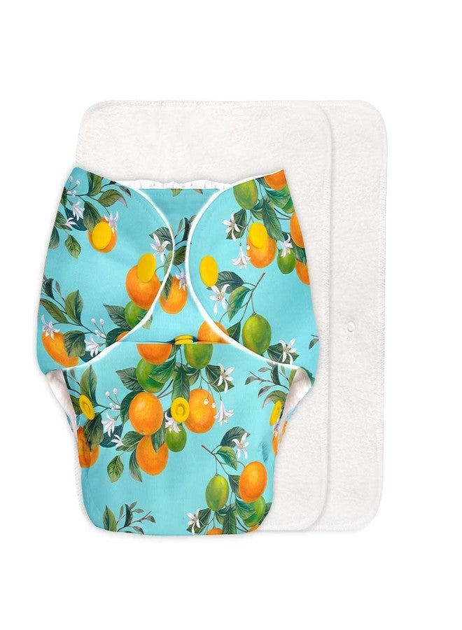 SuperBottoms BASIC Cloth Diaper For Baby | Washable & Reusable Cotton Cloth Diaper | 0-3 Years | Freesize | Adjustable | Reduces Rash | With 2 Quick Dry Pad/Insert | Peaches | - Image 1