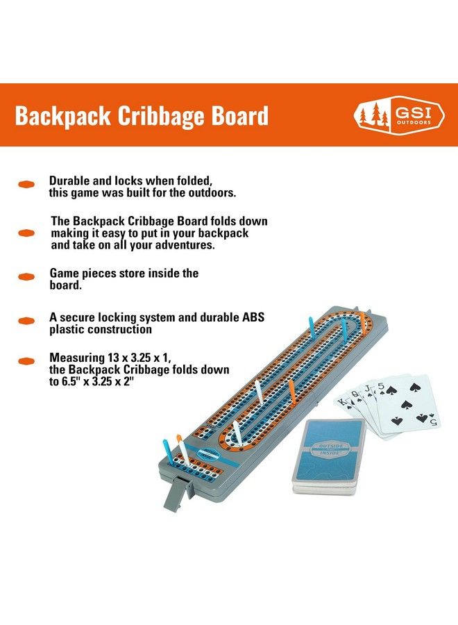 Outside Inside Backpack Cribbage Game For Camping And Travel Lightweight And Foldable - Image 3