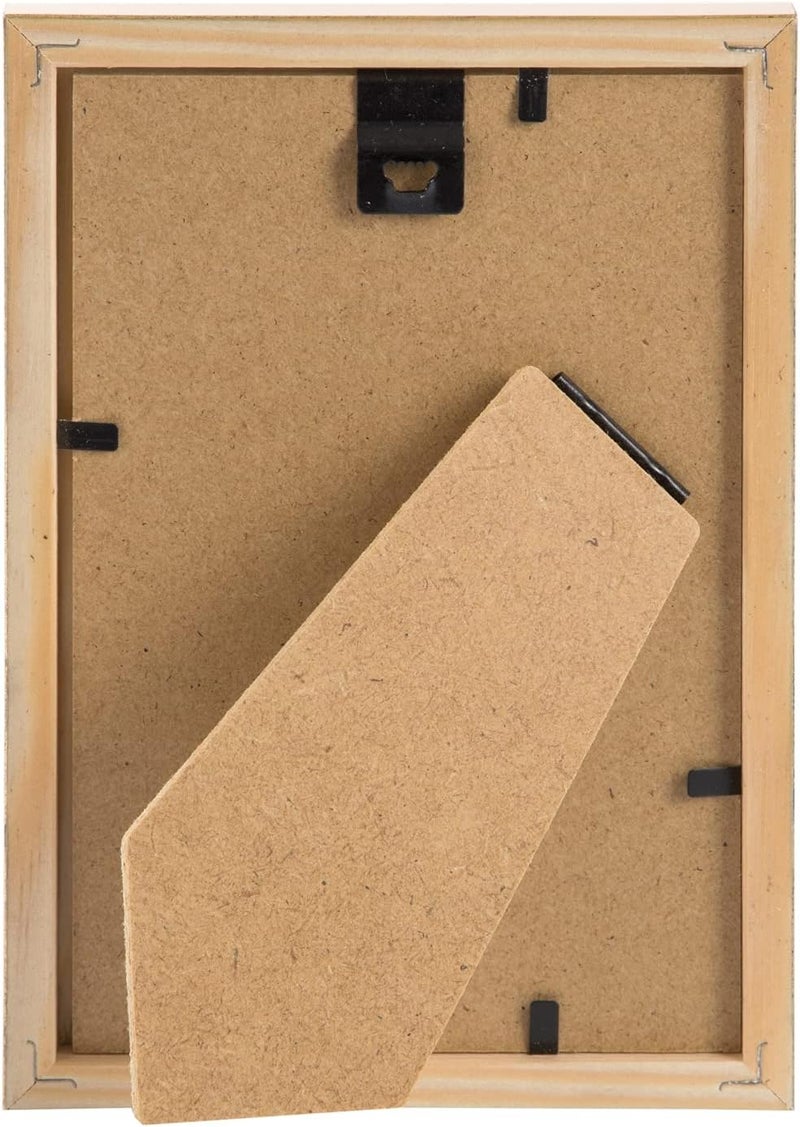goldbuch Skandi Picture Frame, 10 x 15 cm, Single Frame Made of Real Wood, Portrait Frame for Standing, Wooden Frame with Wall Mount, Photo Frame, Gold Frame - Image 3