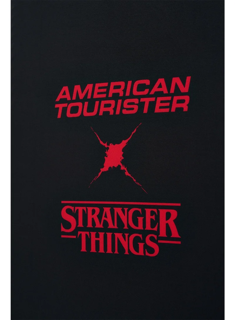 AMERICAN TOURISTER  Stranger Things Antimicrobial Luggage Cover M Multicolor|Travel-Friendly|Protects from Dust|Durable Material|Foldable & Compact|Antimicrobial  | Best Price UAE