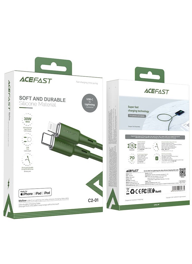 ACEFAST C2-01 USB-C to Lightning charging data cable.