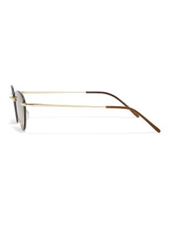 Blackout Minimalist,Women Sunglasses, Cat Eye Sunglasses, UV Protection: UV400 (Gold,Brown)  - Image 3