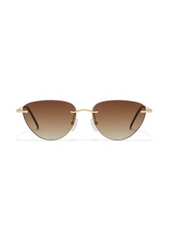 Blackout Minimalist,Women Sunglasses, Cat Eye Sunglasses, UV Protection: UV400 (Gold,Brown)  - Image 2