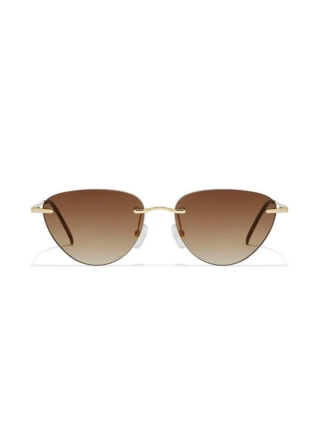 بلاك أوت نظارات شمسية نسائية عين القطة حماية  ذهبي بني