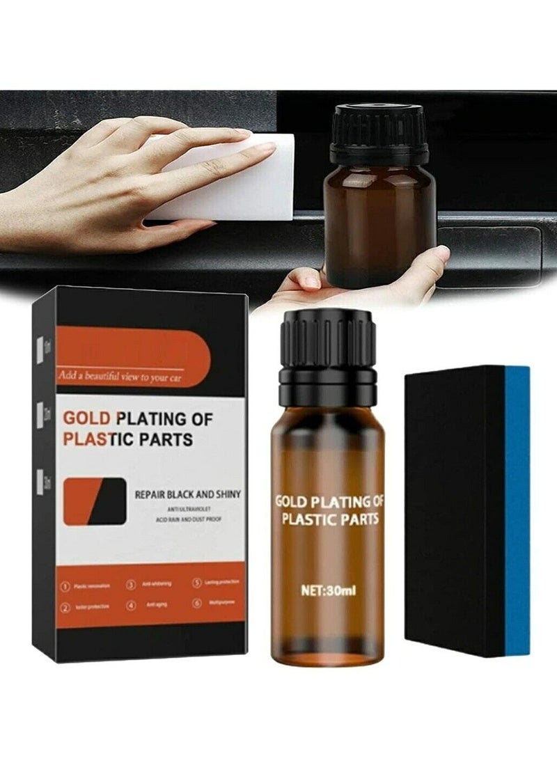 EELHOE - Gold Plating of Plastic Parts Refurbish Agent Car Exterior Restorer With Sponge - Image 1