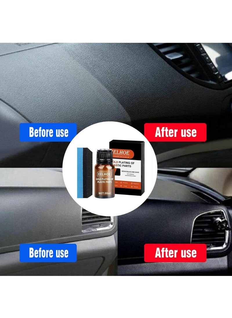 EELHOE - Gold Plating of Plastic Parts Refurbish Agent Car Exterior Restorer With Sponge - Image 1