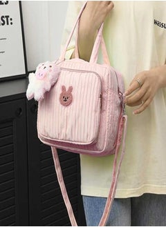RATSAW Diaper Bag Tote for Baby Girl Mommy Bag Quilted Cotton Baby Diaper Bag Travel Diaper Multifunction Maternity Bag Travel Storage Bag Diaper Tote Bag without Doll  - Image 2