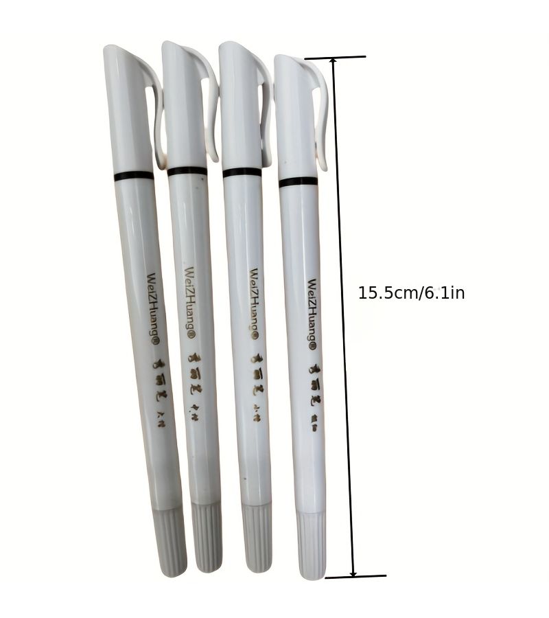 4pcs Waterproof Soft Pens For Calligraphy Exercises Special Signatures Double Pointed - Image 2