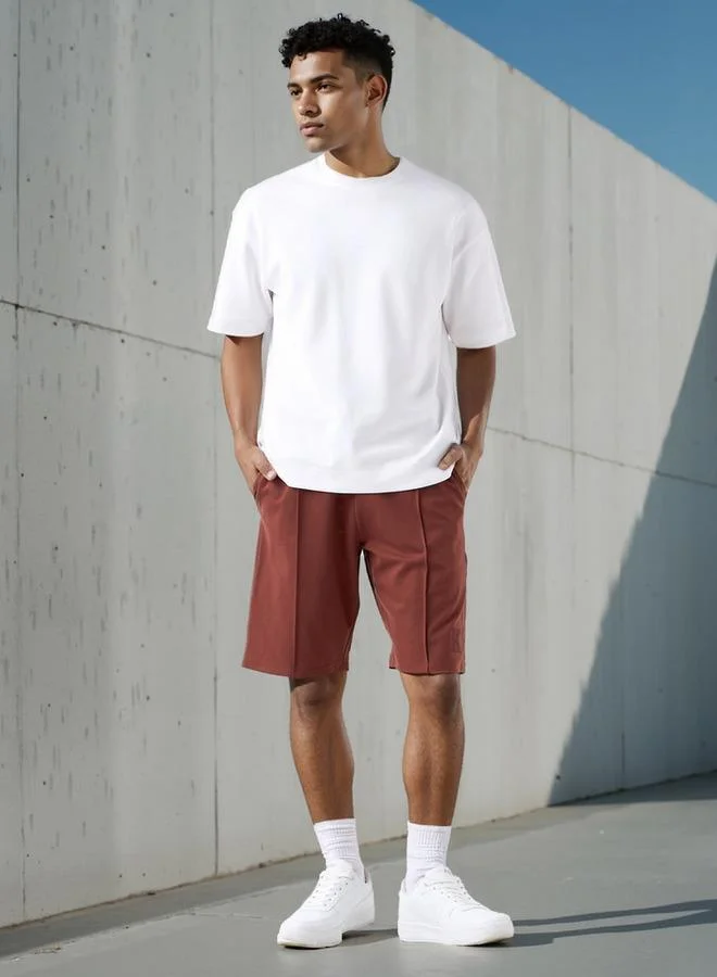 Kappa Kappa Panelled Shorts with Drawstring Closure and Pockets