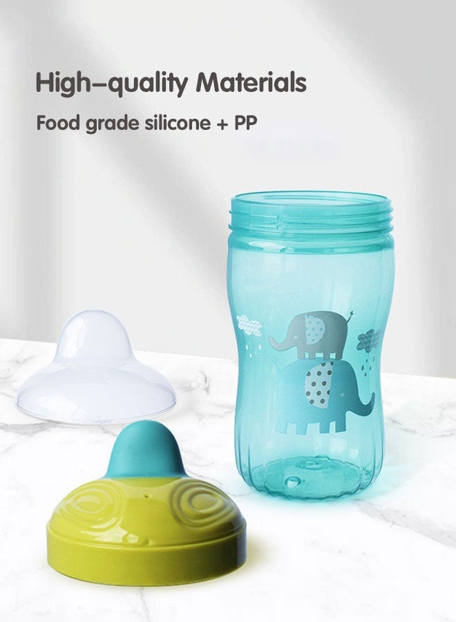 Sharpdo Baby Spout Cup, Toddler Training Cup, Spill Proof Learner Sippy Cups for Baby 6+ months, 350ml - Image 4