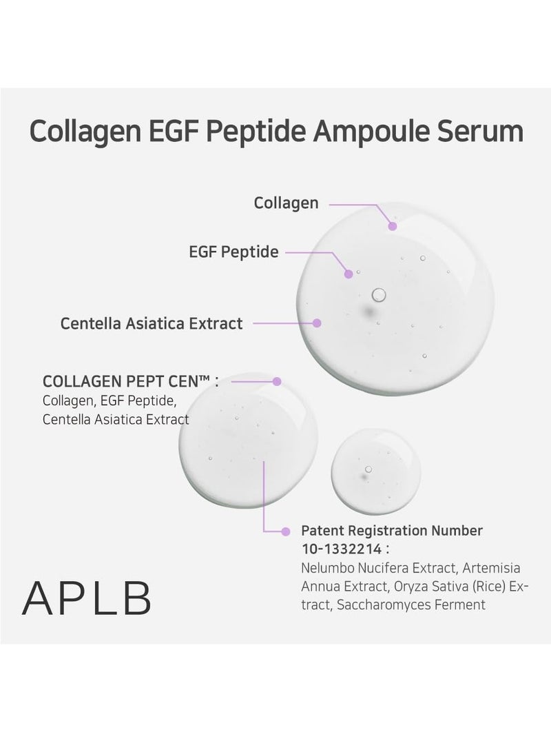 APLB Collagen EGF Peptide Ampoule Serum | COLLAGEN PEPT CEN™ 35.9% 1.35 FL.OZ/Korean Skincare, Elasticity care, Long lasting moisturizing, Revitalize for gentle and improve skin texture - Image 4