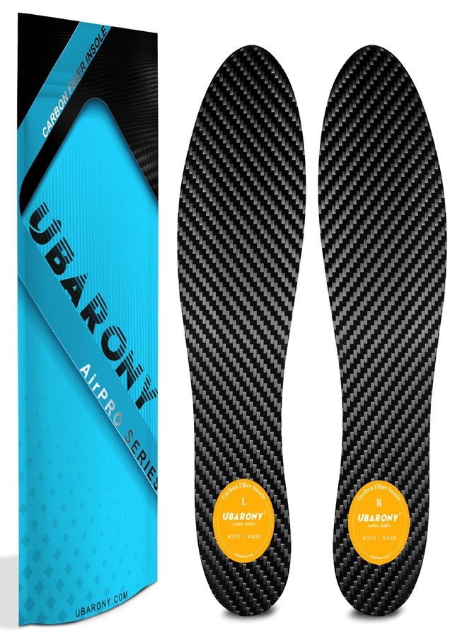 UBARONY Carbon Fiber Insole 1 Pair for Turf Toe, Hallux Rigidus, Limitus, Toe Arthritis, Fractures, Carbon Fiber Foot Plate for Men Women to Keep Foot Stable, Podiatrist Recommended Rigid Shoe Inserts,245mm - Image 1