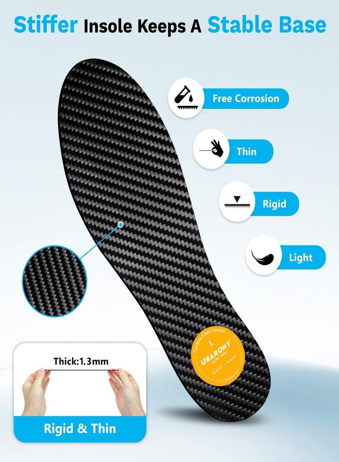 UBARONY Carbon Fiber Insole 1 Pair for Turf Toe, Hallux Rigidus, Limitus, Toe Arthritis, Fractures, Carbon Fiber Foot Plate for Men Women to Keep Foot Stable, Podiatrist Recommended Rigid Shoe Inserts,245mm - Image 5