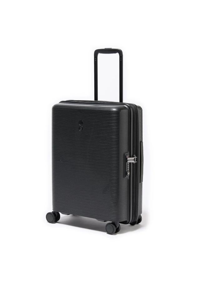Echolac Forza 55cm Hardcase Expandable 4 Double Wheel Cabin Luggage Trolley - Black - Image 2