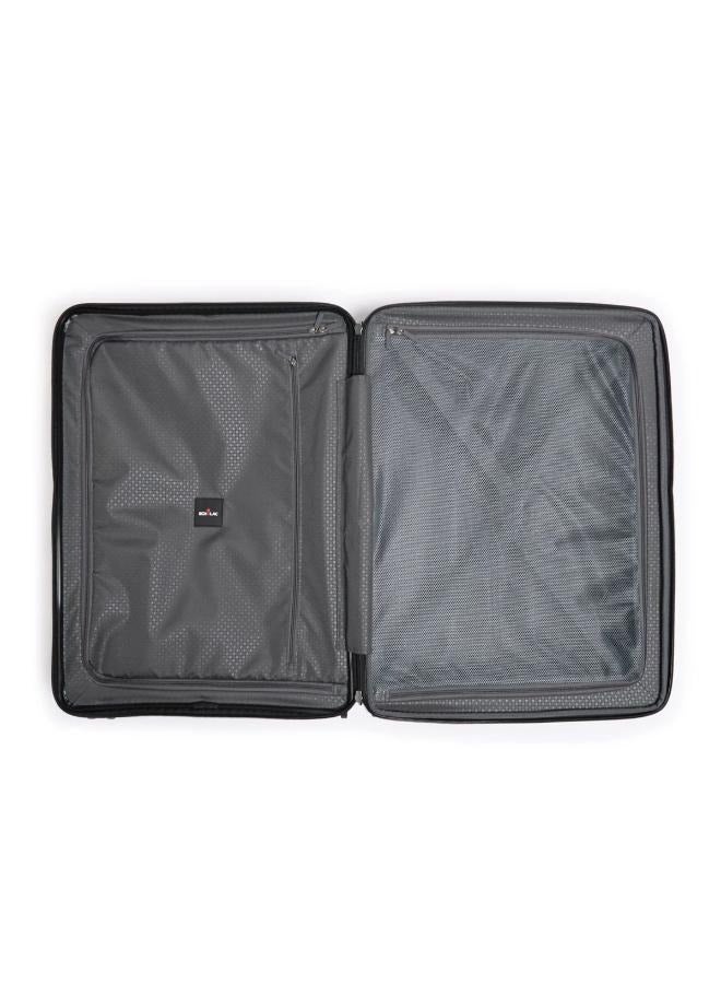 Echolac Forza 55cm Hardcase Expandable 4 Double Wheel Cabin Luggage Trolley - Black - Image 5