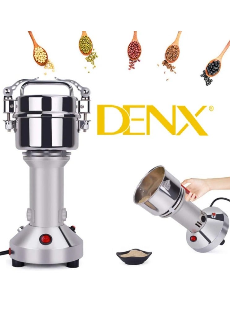 Denx 300g 1400W High Speed ​​Home Spice and Grain Grinder Mill for Grinding Seeds, Wheat, Corn, Pepper, Coffee and Other Dry Foods - Image 1