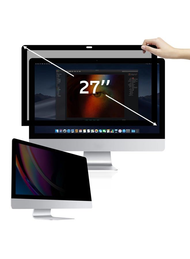 bersem Fully Removable Privacy Screen Protector for iMac 27 inch Monitor, Anti-Spy, Anti-Scratch, UV-Blocking, Matte Finish - Image 1