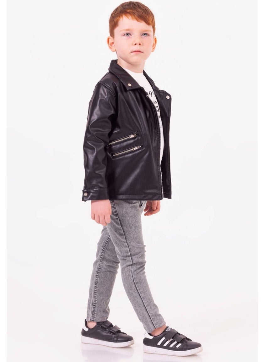 Zippered Boys Leather Jacket - pzsku/ZAEA25C7EB0209364685BZ/45/_/1731334263/57e65b4b-b434-462d-8e1b-9760b73c6ac4