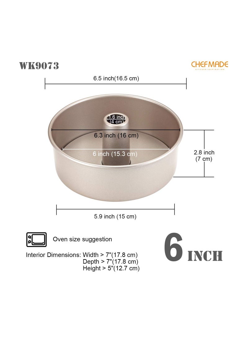 شيف ميد قالب كيك 6 بوصة بقاعدة سفلية قابلة للإزالة - Image 2