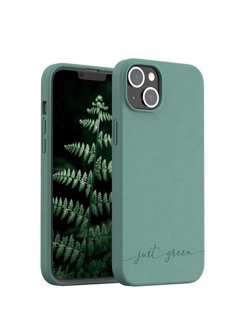BIGBEN حافظة هاتف iPhone 14 Plus باللون الأخضر فقط باللون الأخضر الليلي - مصممة صديقة للبيئة - Image 1