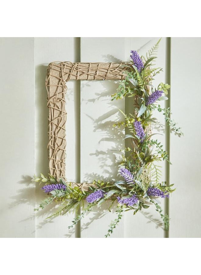 Lavender Rectangular Wreath Wall Decor 29X10X34 Cm - pzsku/ZAEA27730A7378083533CZ/45/_/1720280971/bc5f5d12-dfd2-467a-a66c-7a2aee9a45a2