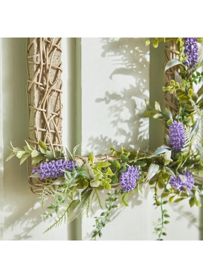 Lavender Rectangular Wreath Wall Decor 29X10X34 Cm - pzsku/ZAEA27730A7378083533CZ/45/_/1720281581/10ac6a81-1875-4d86-bc47-b7e7fbe50118