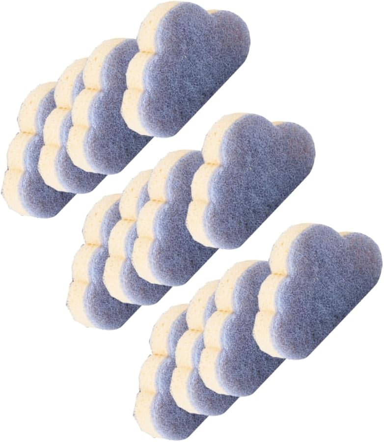 Blue Cloud Shaped Cleaning Sponges 10x7 5cm Non Damaging Dish Sponge Set Kitchen Use - Image 1