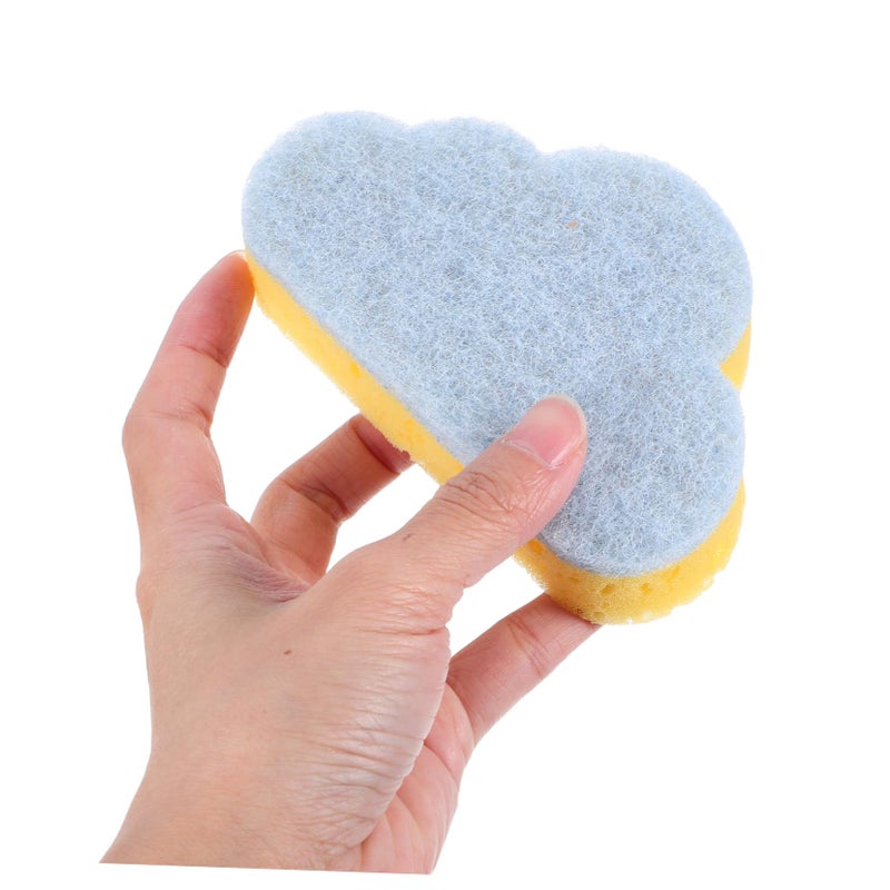Blue Cloud Shaped Cleaning Sponges 10x7 5cm Non Damaging Dish Sponge Set Kitchen Use - Image 5